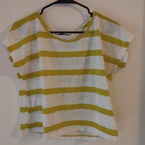 Striped Lacey Crop Top